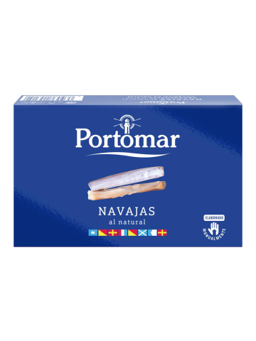 Portomar Natural Razor-Shells 6/8 pieces Can 111 gr. - Oliva Oliva