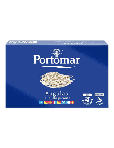 Portomar Glasaal in Olivenöl mit Knoblauch Dose 115 gr. - Oliva Oliva