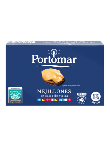 Portomar Moules des Rias de Galice à la sauce 111 gr. - Oliva Oliva