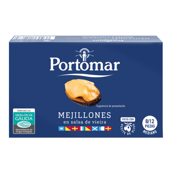 Portomar Muscheln der galicischen Rias in Sauce 111 gr. - Oliva Oliva