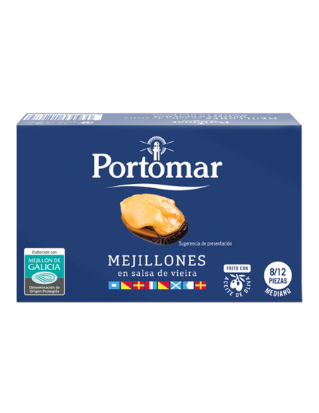 Portomar Muscheln der galicischen Rias in Sauce 111 gr. - Oliva Oliva
