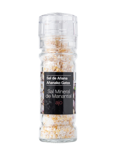 Sal de Añana Mineral Spring Salz mit Knoblauch 70 gr. - Oliva Oliva