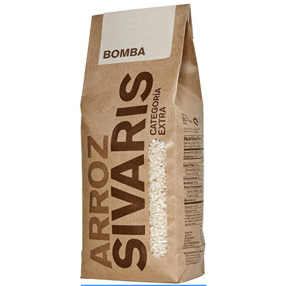 Sivaris Arroz Bomba Paquete 1 kg. - Oliva Oliva