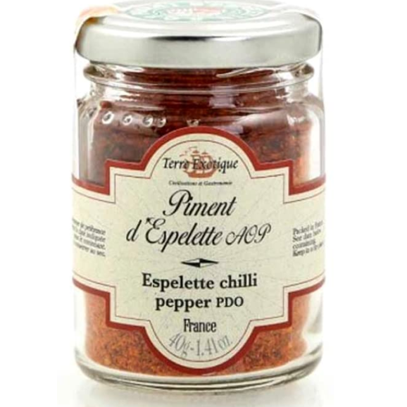 Terre Exotique Espelette chilli pepper PDO 40 gr. - Oliva Oliva