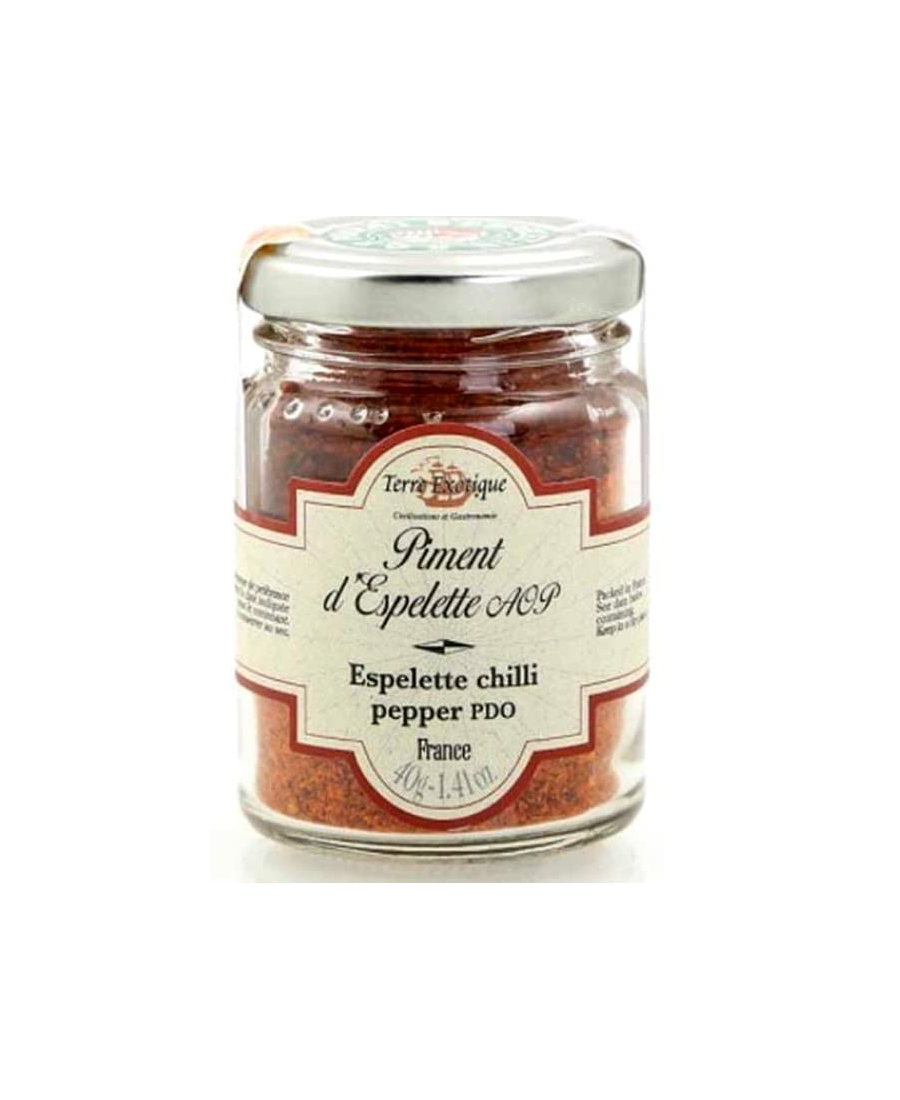 Terre Exotique Pimientos de Espelette DOC Tarro 40 gr. - Oliva Oliva