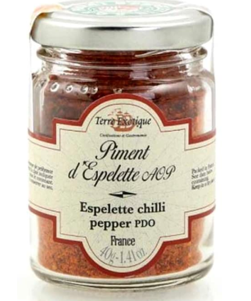 Terre Exotique Pimientos de Espelette DOC Tarro 40 gr. - Oliva Oliva