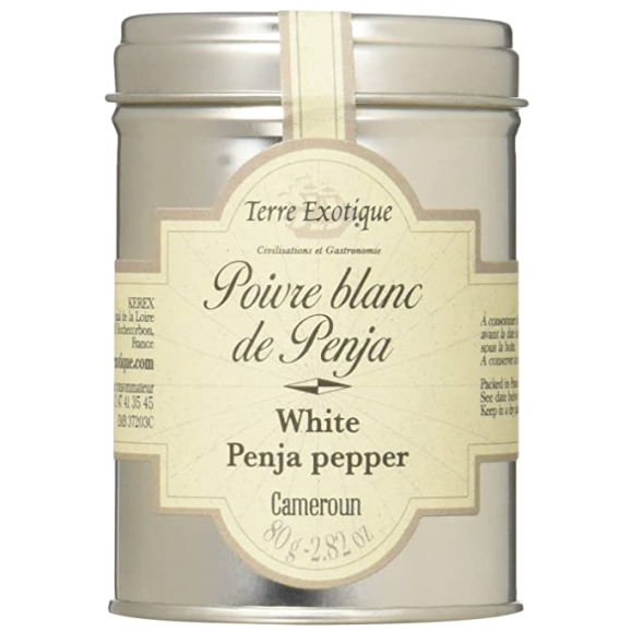 Terre Exotique Pimienta Blanca de Penja Bote 80 gr. - Oliva Oliva