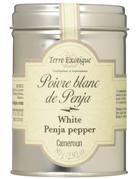 Terre Exotique Pimienta Blanca de Penja Bote 80 gr. - Oliva Oliva
