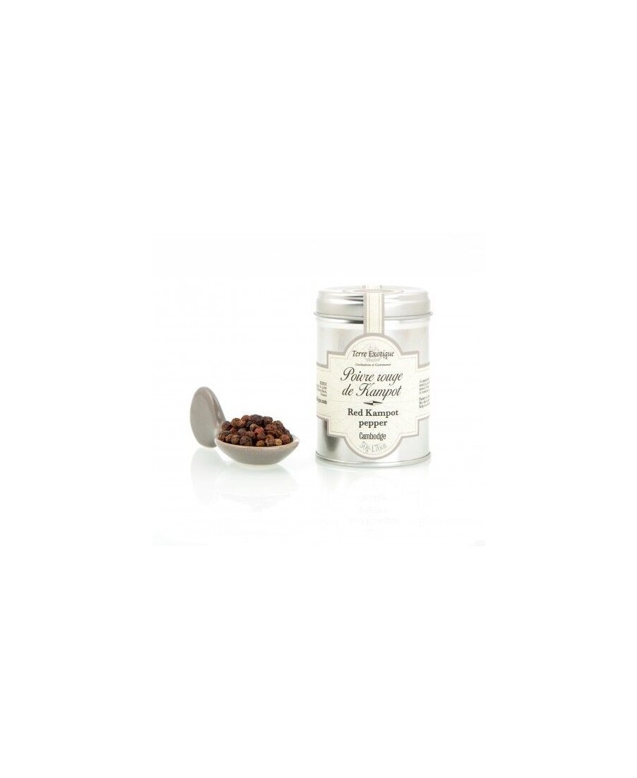 Terre Exotique Red Kampot pepper Jar 50 gr. - Oliva Oliva
