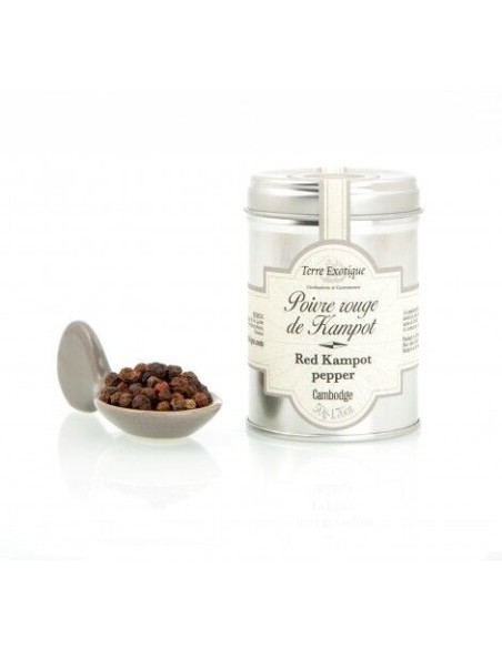 Terre Exotique Poivre rouge de Kampot Pot 50 gr. - Oliva Oliva