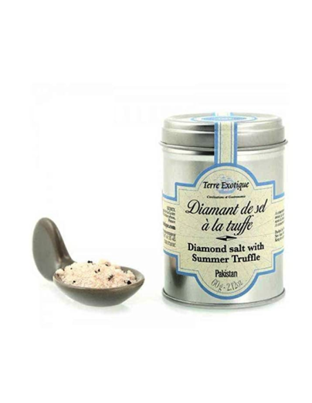 Terre Exotique Diamante de sel à la truffe Pot 60 gr. - Oliva Oliva