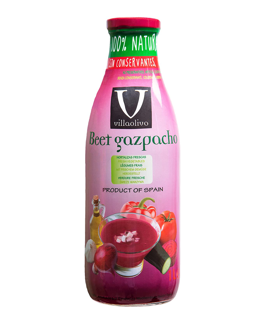 Villaolivo Rote-Bete Gazpacho Glasflasche 1 l. - Oliva Oliva