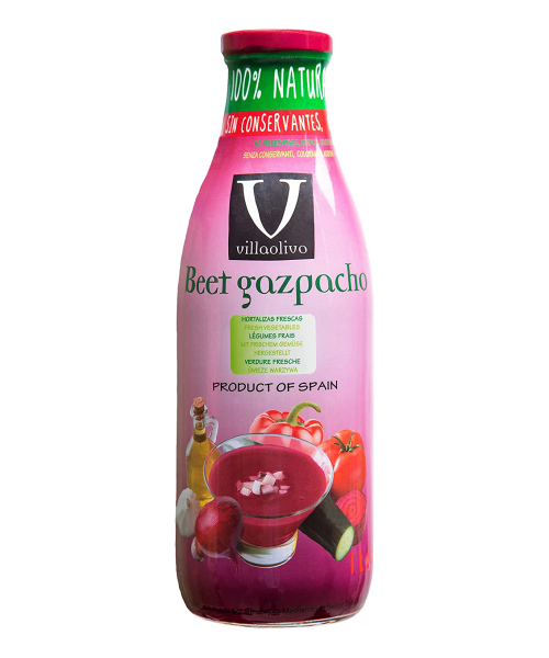 Villaolivo Gazpacho de betteraves Bouteille en verre 1 l. - Oliva Oliva