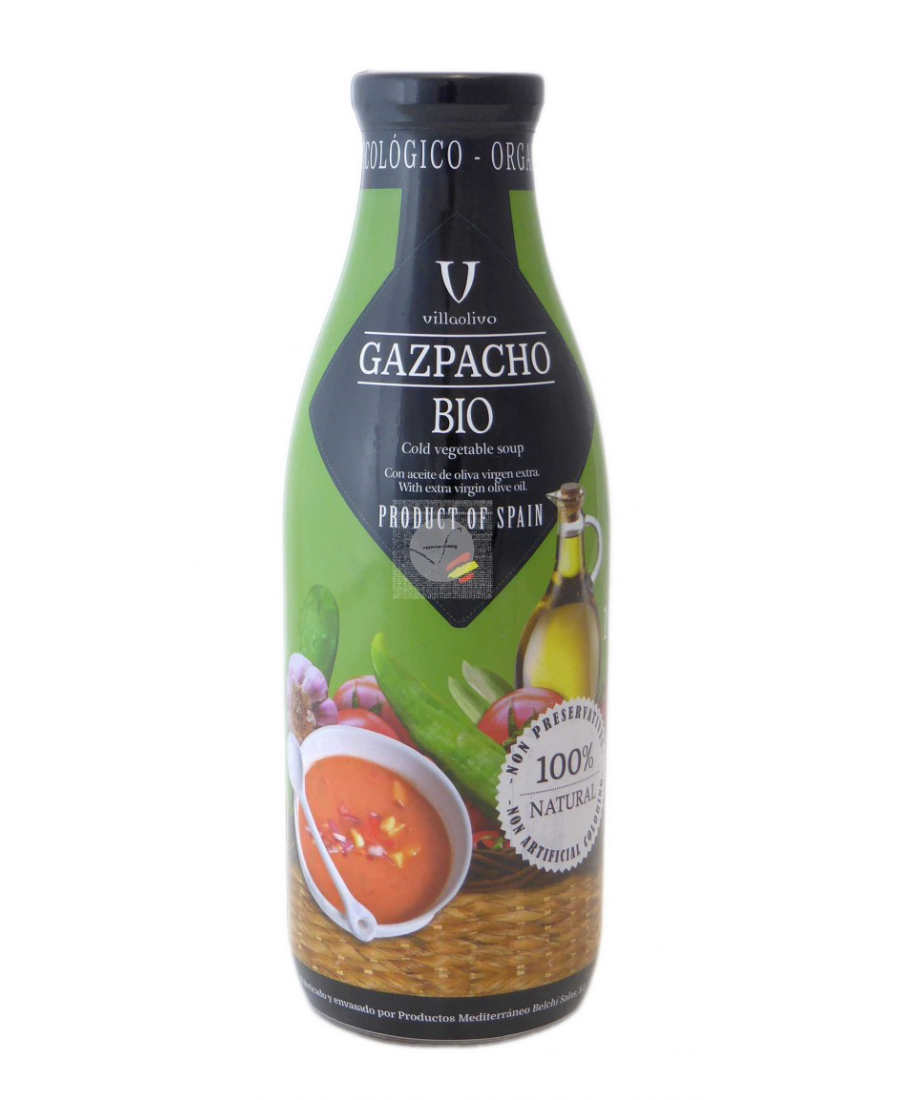 Villaolivo Gazpacho BIO Bouteille en verre 1 l. - Oliva Oliva
