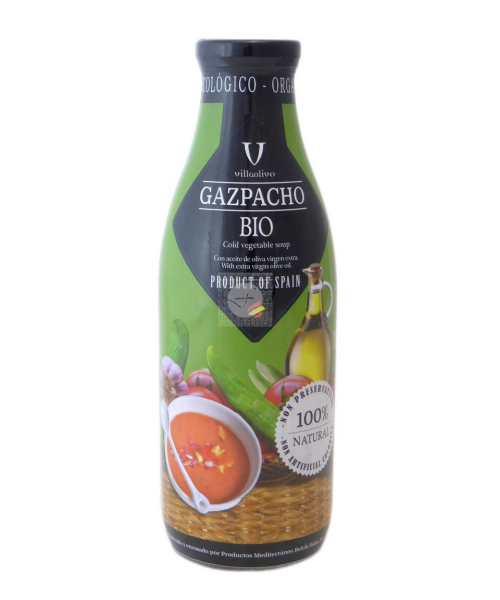 Villaolivo Gazpacho BIO Bouteille en verre 1 l. - Oliva Oliva