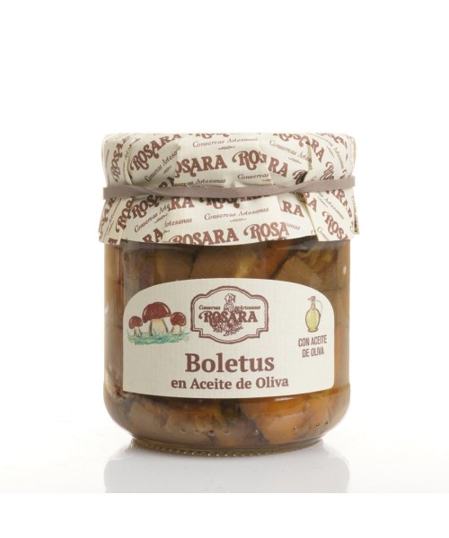 Rosara Boletus en Aceite de Oliva Tarro 212 ml. - Oliva Oliva