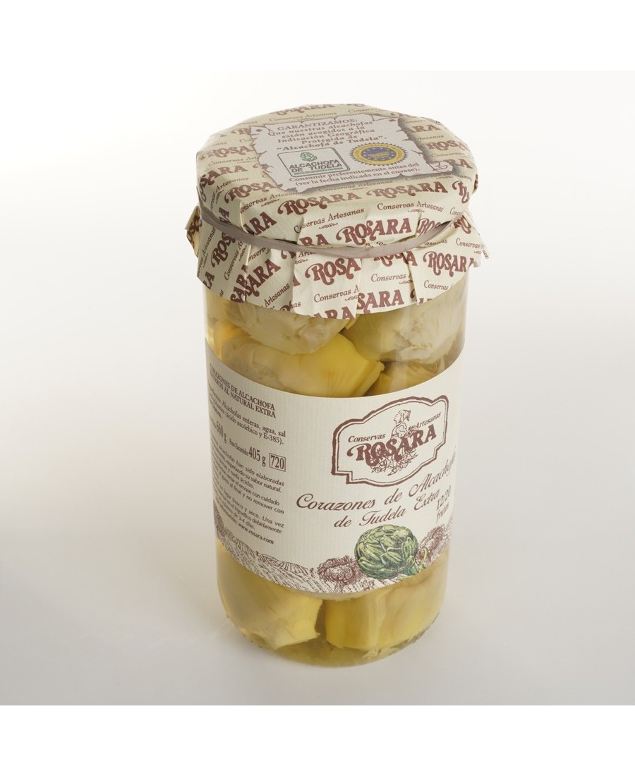 Conservas Artesanas Rosara Corazones De Alcachofa De Tudela I.G.P. Tarro 720 ML