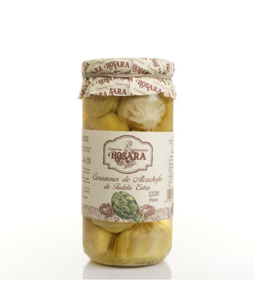 Conservas Artesanas Rosara Corazones De Alcachofa De Tudela I.G.P. Tarro 720 ML
