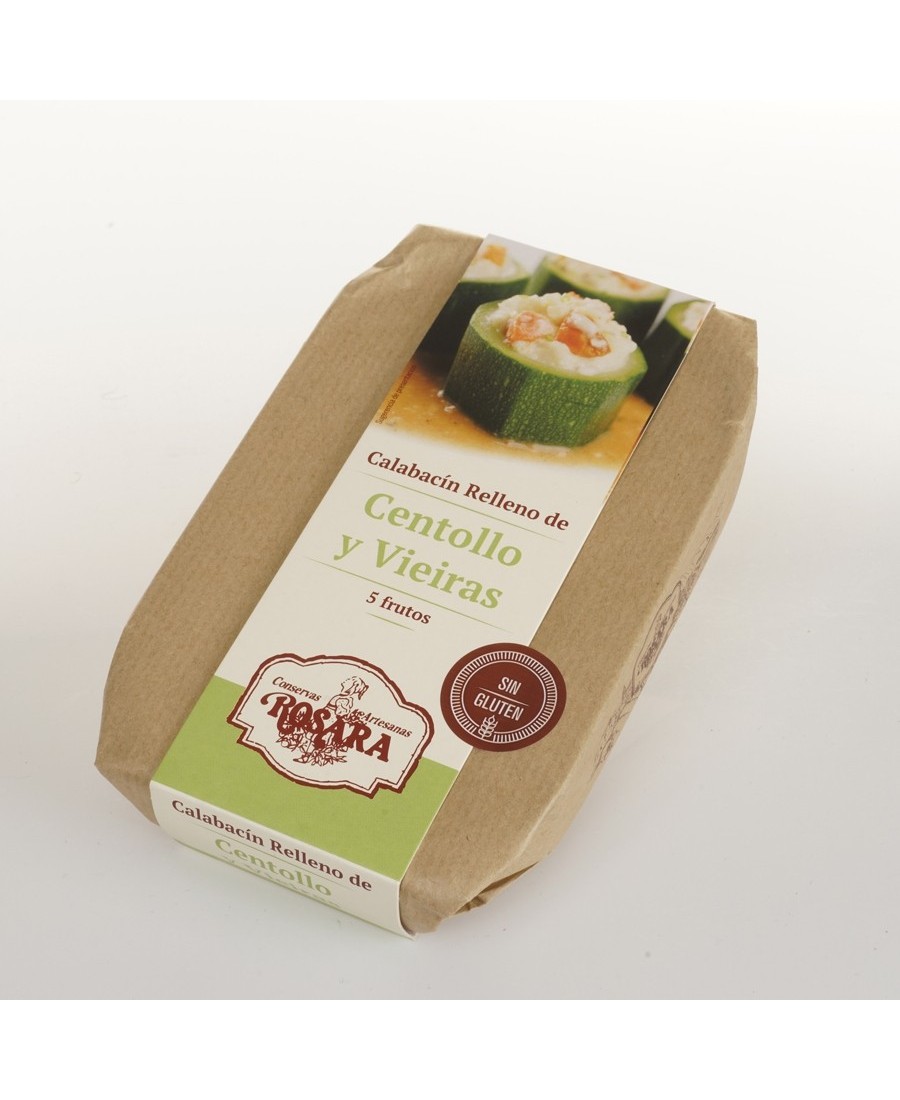 Conservas Artesanas Rosara Calabacin Rell. centollo Y Vieira Lata A-F 270 ML