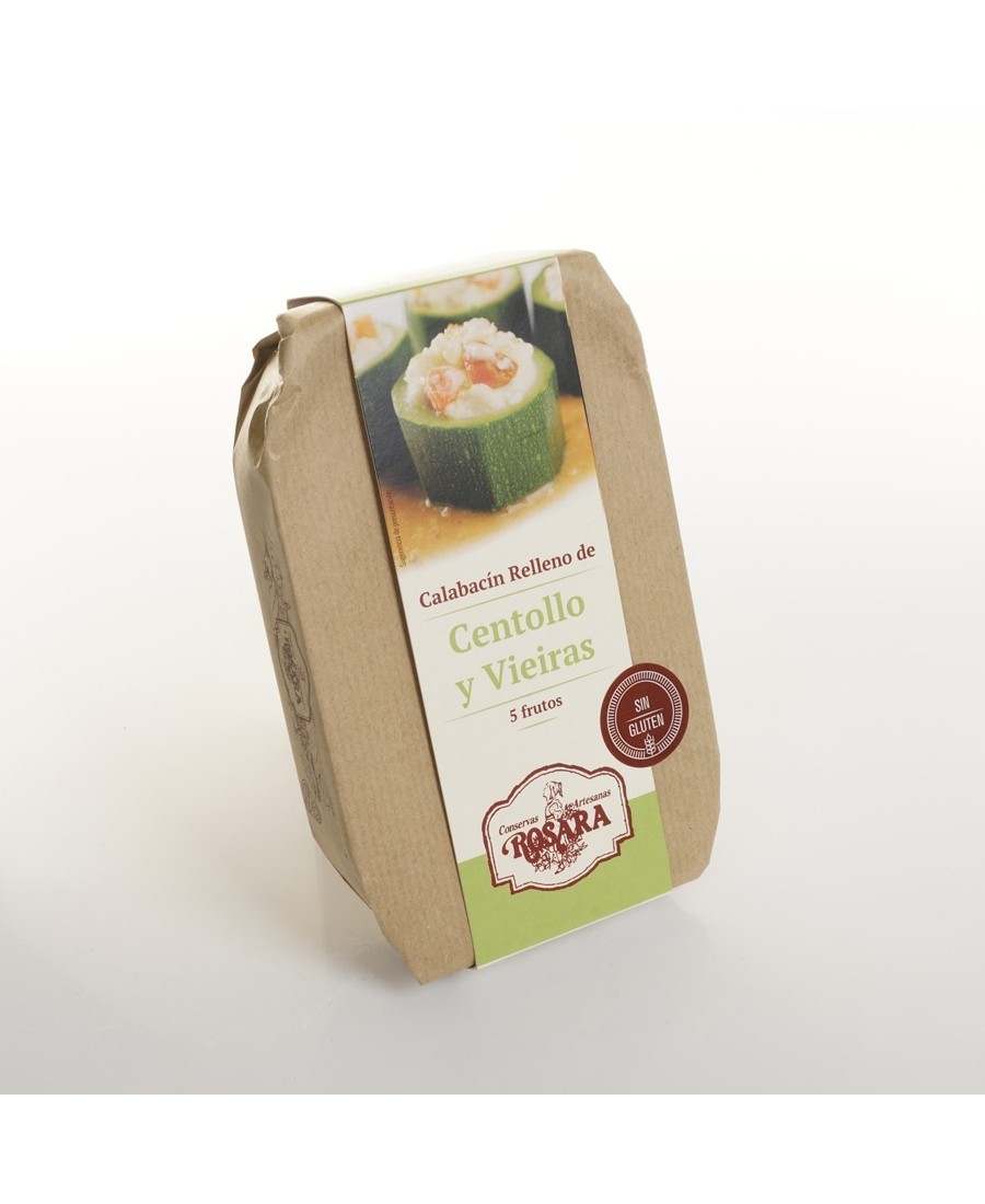 Conservas Artesanas Rosara Calabacin Rell. centollo Y Vieira Lata A-F 270 ML
