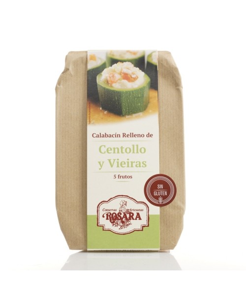 Conservas Artesanas Rosara Calabacin Rell. centollo Y Vieira Lata A-F 270 ML