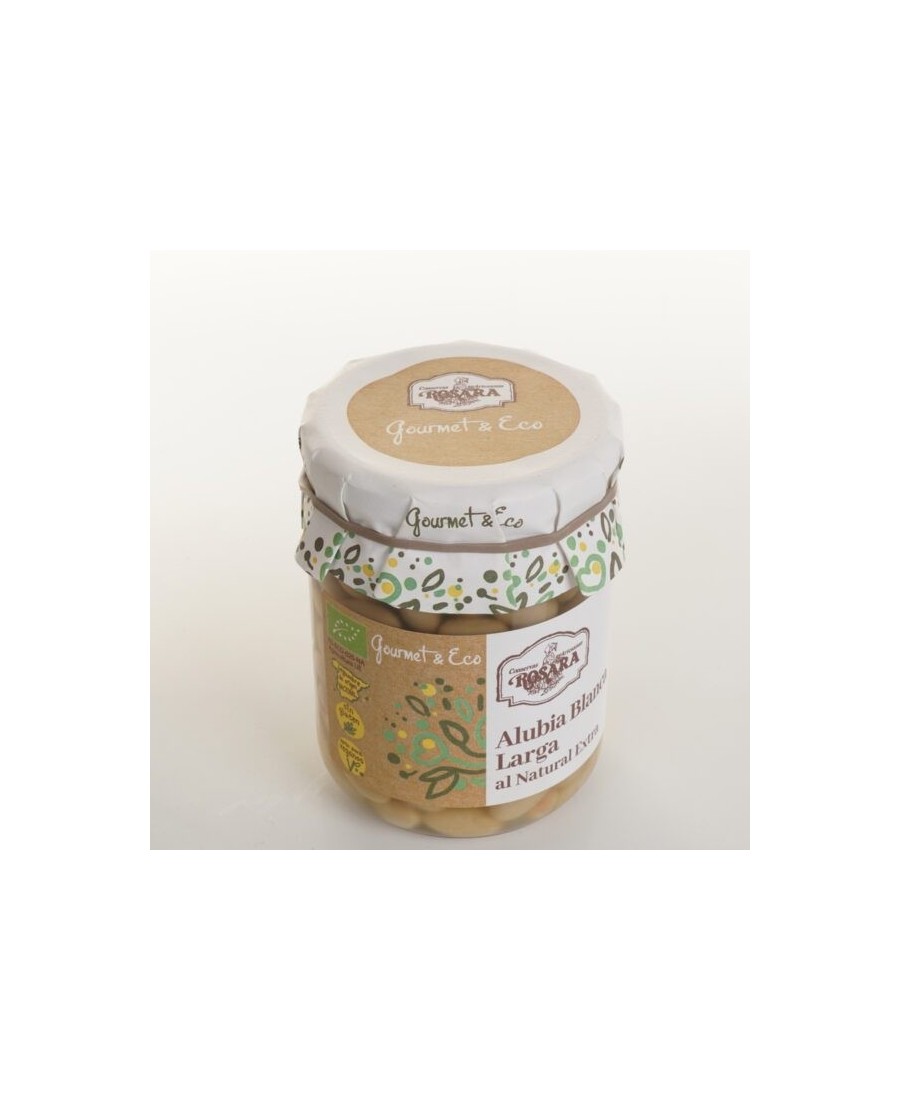 Conservas Artesanas Rosara Alubia Blanca Larga Ecologica - Tarro 445 ML