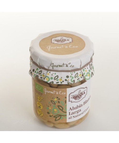 Conservas Artesanas Rosara Alubia Blanca Larga Ecologica - Tarro 445 ML