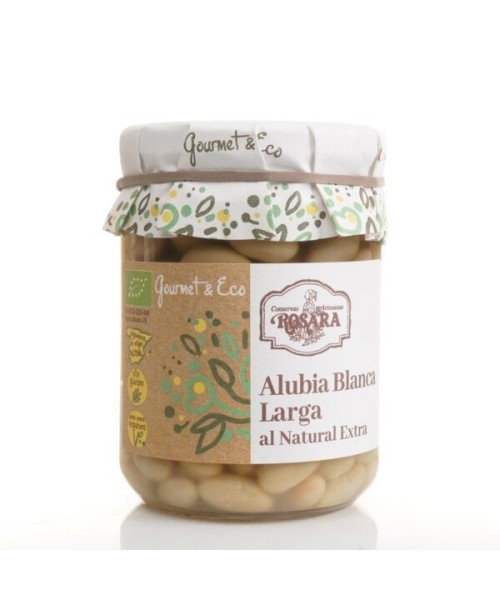 Conservas Artesanas Rosara Alubia Blanca Larga Ecologica - Tarro 445 ML