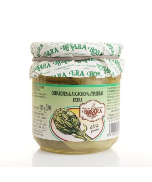 Conservas Artesanas Rosara Alcachofa Corazones - Tarro 370 ML