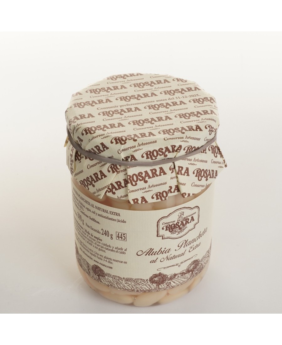 Conservas Artesanas Rosara Haricot Plancheta - Pot en verre 445 ml.