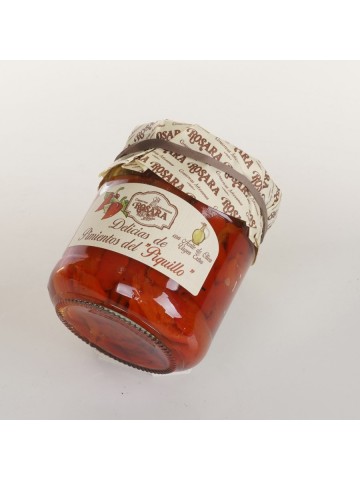 Conservas Artesanas Rosara Pimientos de Piquillo en Tiras Guisados con Ajillo Tarro 250 ML 2