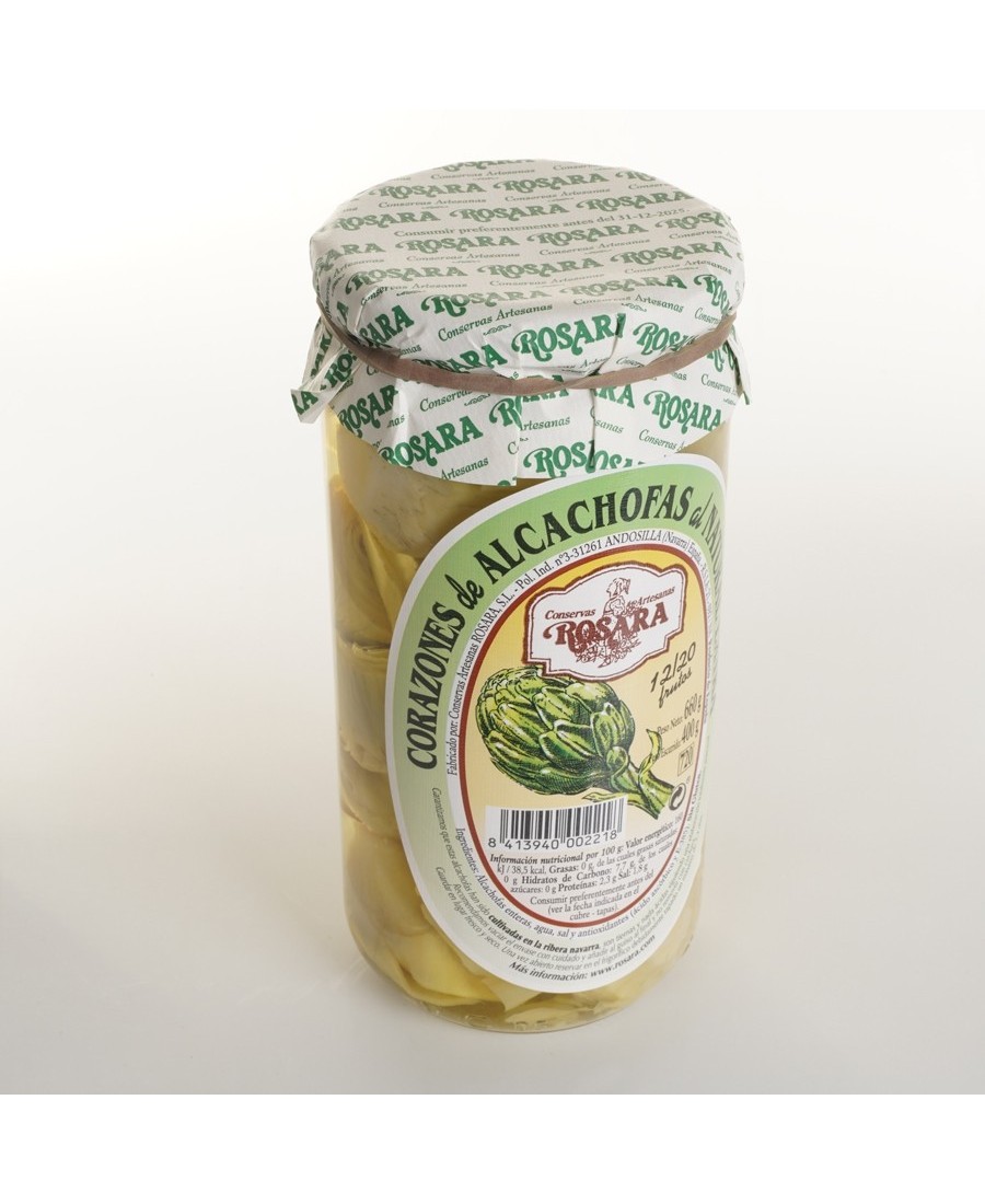 Conservas Artesanas Rosara Alcachofa Corazones - Tarro 720 ML