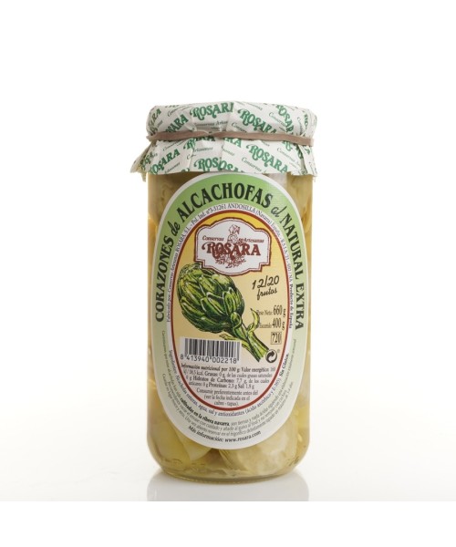 Conservas Artesanas Rosara Alcachofa Corazones - Tarro 720 ML