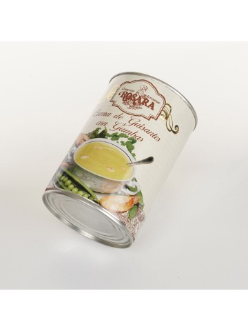 Conservas Artesanas Rosara Crema de Guisantes Con Gambas Lata A-F 425 ML 2