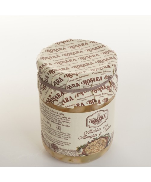 Conservas Artesanas Rosara Alubias Con Almejas y Setas - Tarro 445 ml