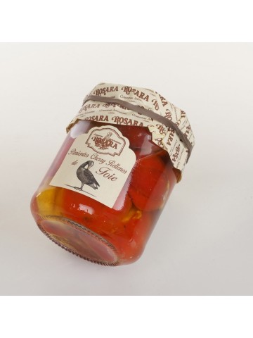 Conservas Artesanas Rosara Pimientos Cherry Rellenos de Foie Tarro 212 ml