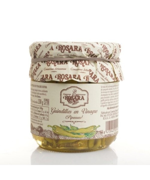 Conservas Artesanas Rosara Guindillas en Vinagre Extra Tarro 445 ML