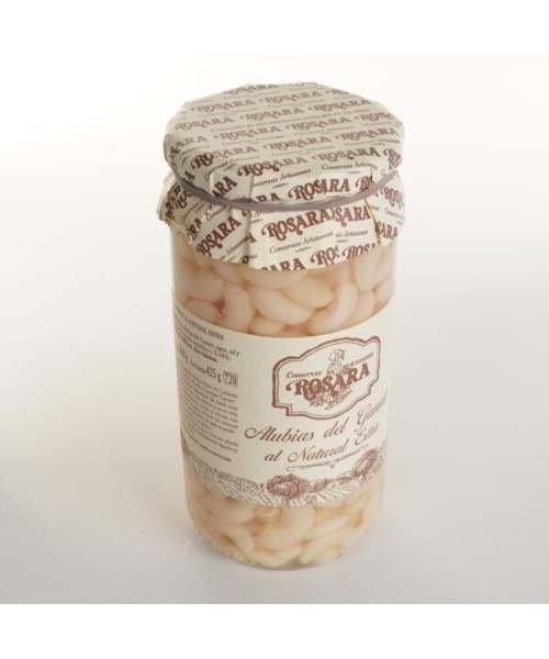 Conservas Artesanas Rosara Haricot Ganxet - Pot en verre 445 ml.