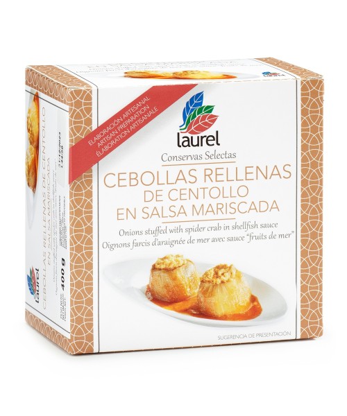 Sabores de Asturias Cebollas Rellas Centollo Salsa Mariscada 400 gr