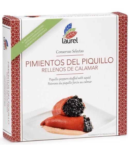 Sabores de Asturias Pimientos Piquillo Rell. Calamares 280 gr