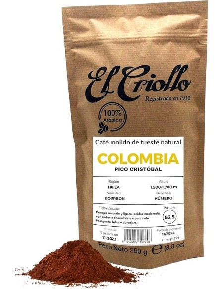 El Criollo Colombian Coffee Ground Packet 250 gr. - Oliva Oliva