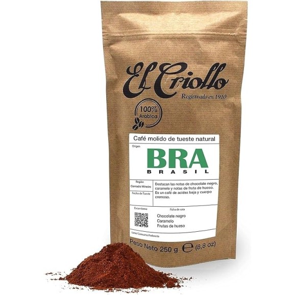 El Criollo Coffee from Brazil Ground Paquet 250 gr. - Oliva Oliva