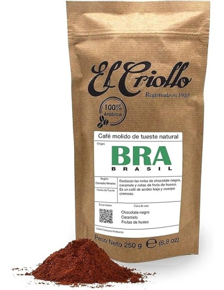 El Criollo Coffee from Brazil Ground Paquet 250 gr. - Oliva Oliva