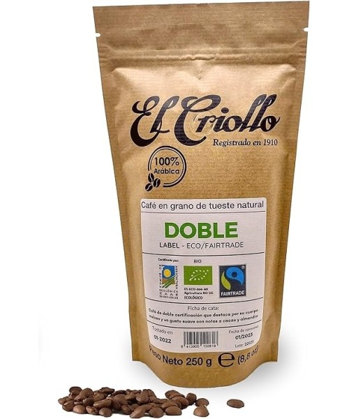 El Criollo Double Label Coffee Beans Paquet 250 gr. - Oliva Oliva