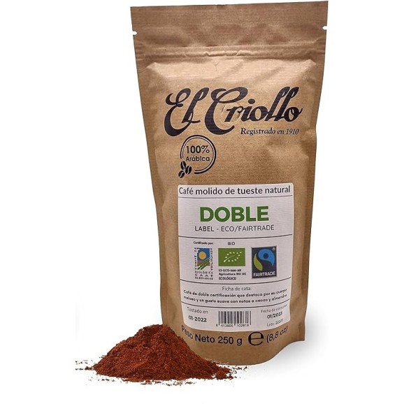 El Criollo Café Doble Label Molido Paquete 250 gr. - Oliva Oliva