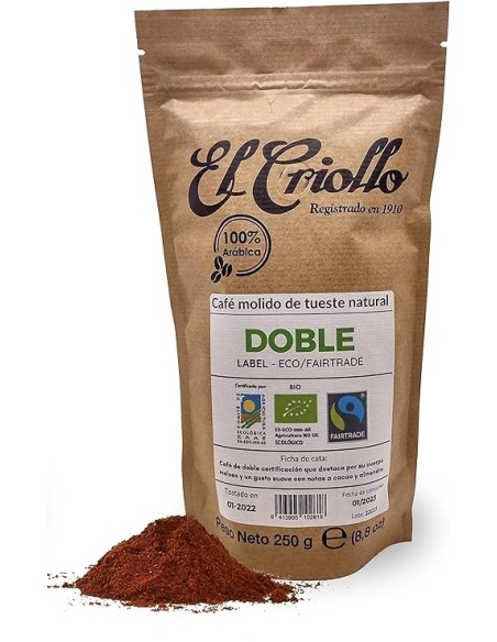 El Criollo Café Doble Label Molido Paquete 250 gr. - Oliva Oliva