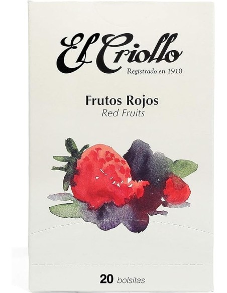El Criollo Red Berry Gourmet Infusion Box of 20 Sachets - Oliva Oliva