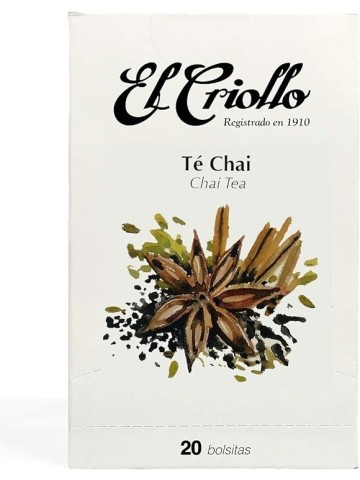 El Criollo Gourmet Chai-Tee Schachtel mit 20 Beuteln - Oliva Oliva