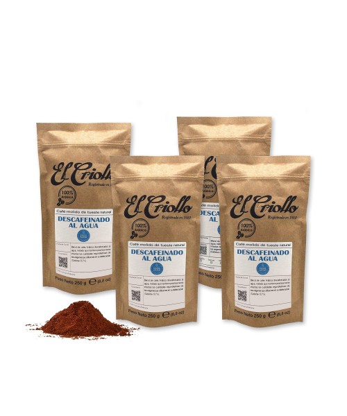 El Criollo Entkoffeinierter Wasser gemahlener Kaffee 250 gr. - Oliva Oliva