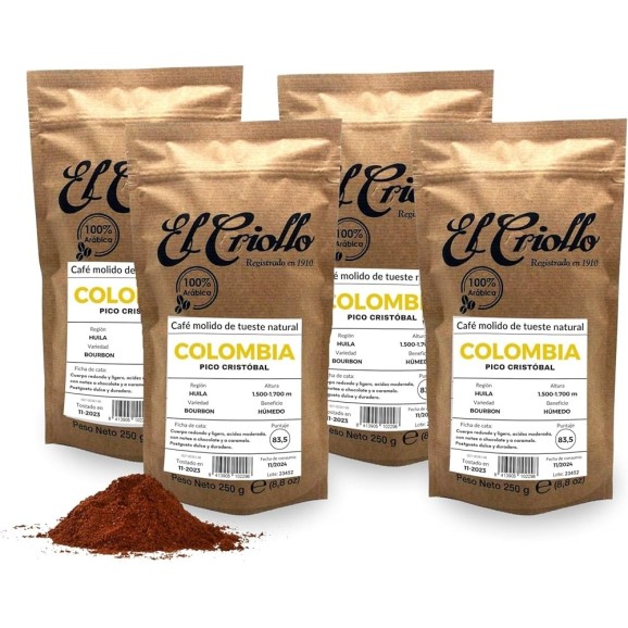 El Criollo Colombian Coffee Ground Packet 250 gr. - Oliva Oliva